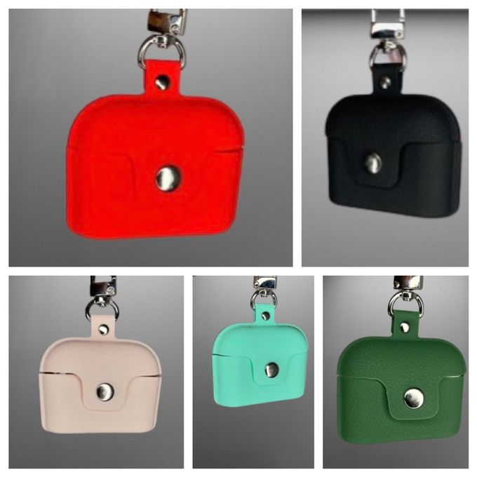 Universal Premium Silicone AirPods Pro Protective Pouch Case with Metallic Carabiner