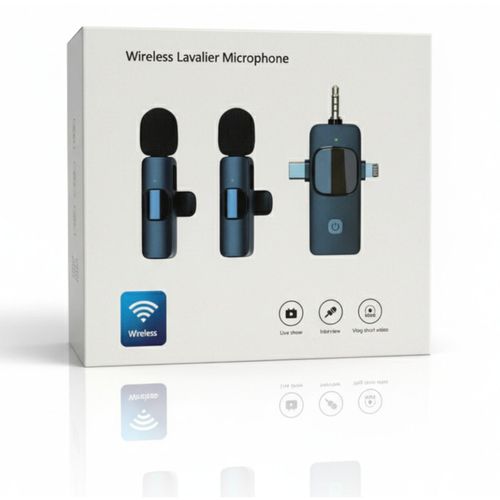 Generic SX19 3-in-1 Dual Wireless Lavalier Microphone System