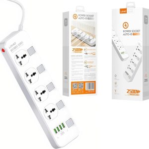 LDNIO SC4408 Defender Series 4-Outlet Power Strip with 4 USB Ports