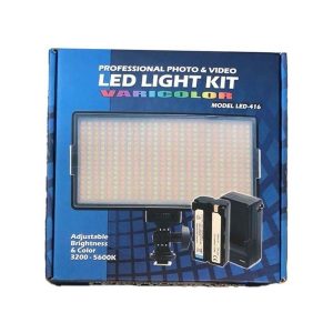 Varicolor LED-416 Bi-Color Professional Photo & Video LED Light Kit with Battery & Charger