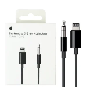 Apple Lightning to 3.5 mm Audio Jack Cable (1.2 m) - Black