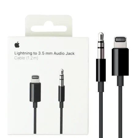 Apple Lightning to 3.5 mm Audio Jack Cable (1.2 m) - Black