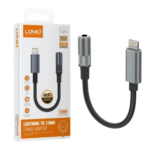 LDNIO LS-Y80i Hi-Fi Lightning to 3.5mm Female Headphone Jack Audio Adapter