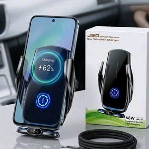 J20 Smart Sensor Car Wireless Charger (66W Magnetic Suction Fast Charger)