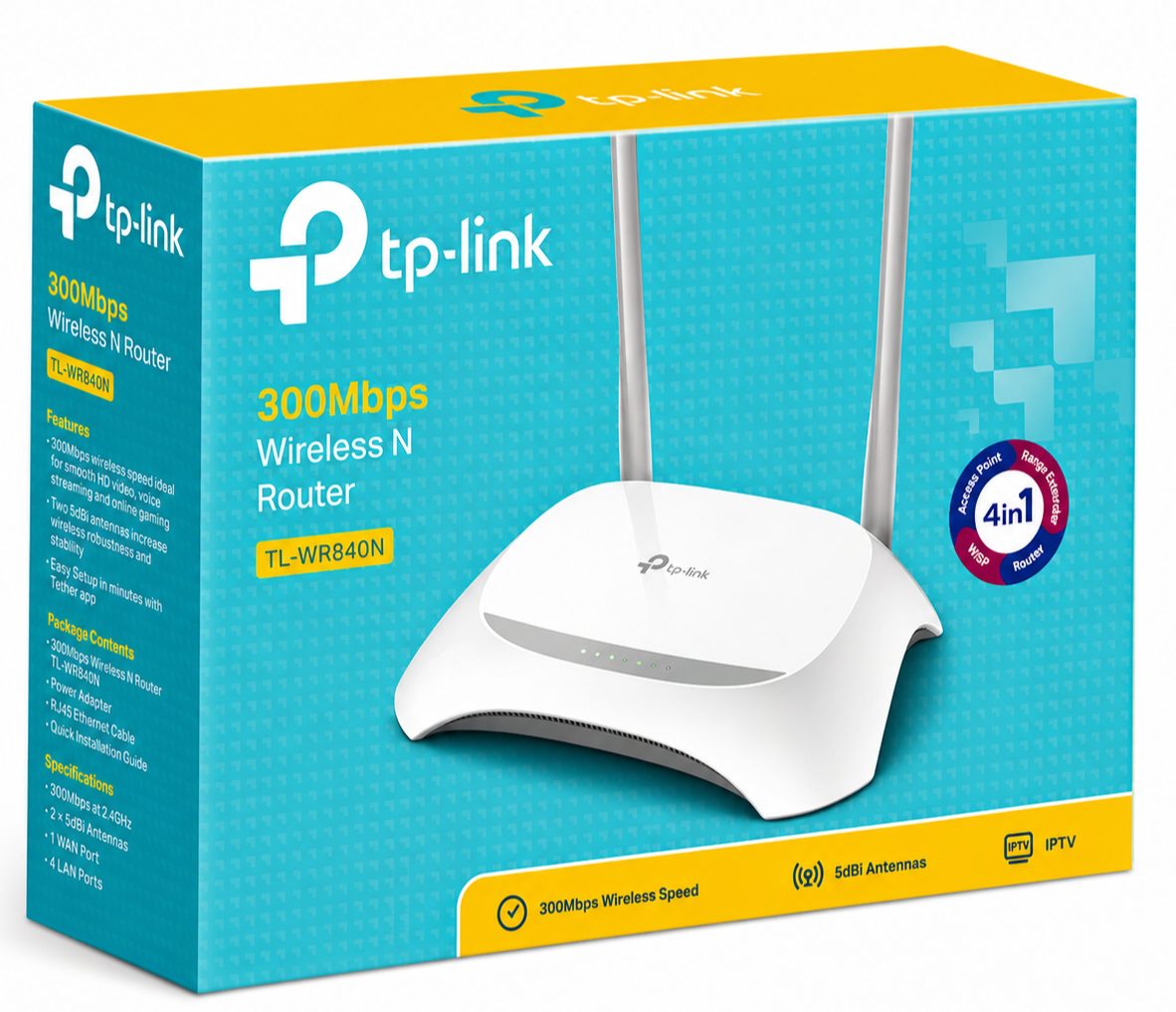 TP-Link 300Mbps Wireless N Router (TL-WR840N)