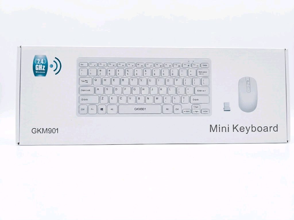 GKM901 2.4GHz Wireless Mini Keyboard and Mouse Combo