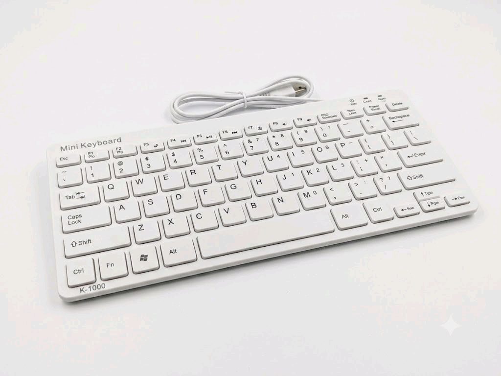 K-1000 Slim Mini USB Wired Keyboard