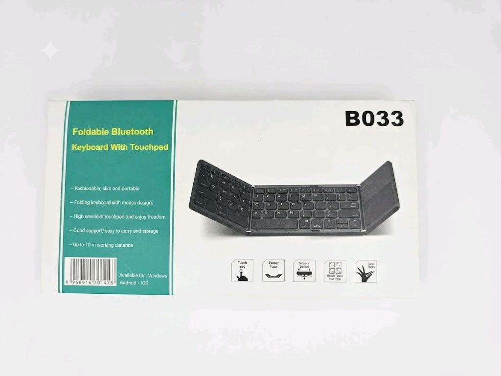 B033 Foldable Bluetooth Keyboard With Touchpad