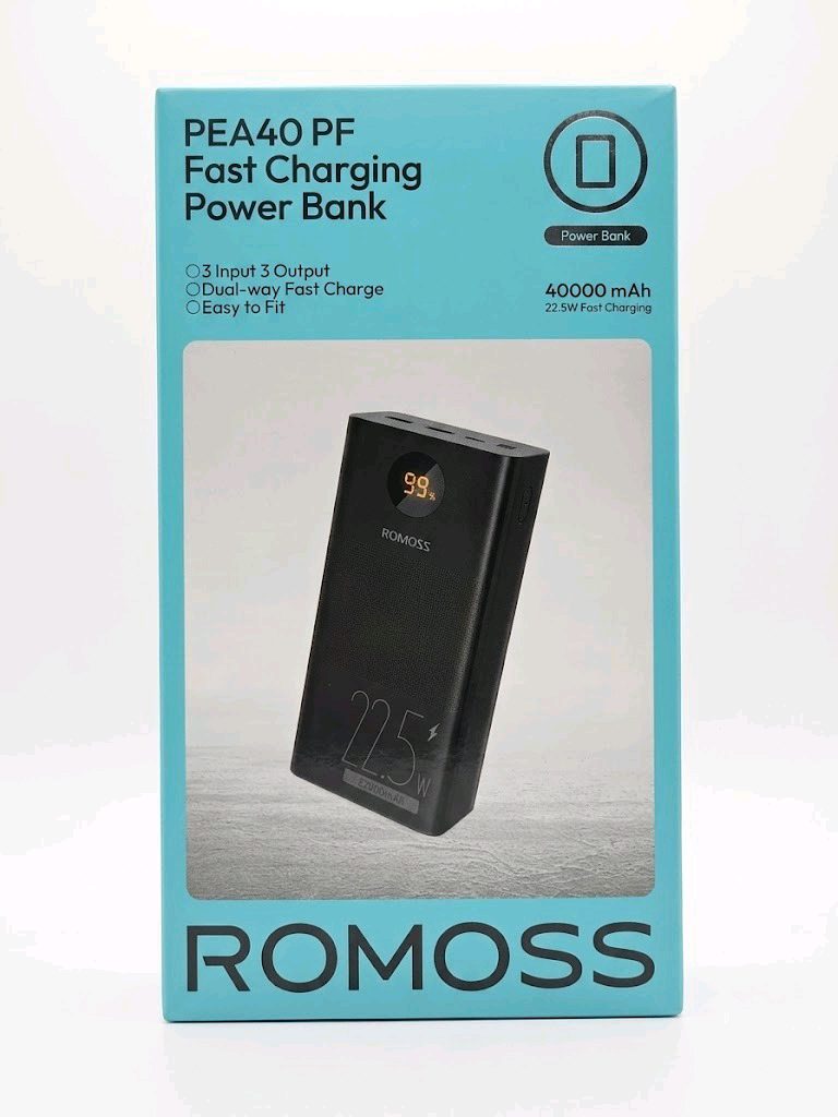 ROMOSS PEA40 PF 40000mAh 22.5W Fast Charging Power Bank