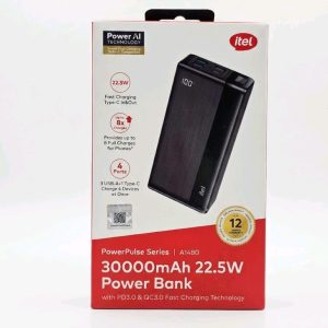 itel PowerPulse Series A1480 30000mAh 22.5W Power Bank