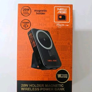 New Age 20W Holder Magnetic Wireless Power Bank 10000mAh