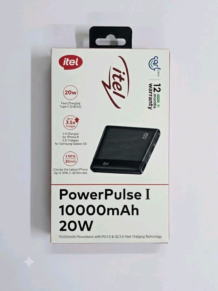 itel PowerPulse I 10000mAh 20W Power Bank