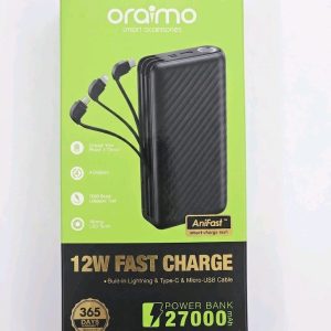 oraimo Traveler Link 27 27000mAh 12W Fast Charge Power Bank