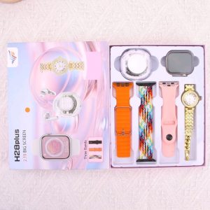 H28plus 2.19" Big Screen Smartwatch Gift Set with Earbuds & Watch Straps