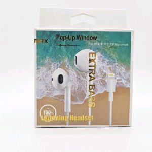 JAMAX Extra Bass Pop-Up Window Lightning Headset