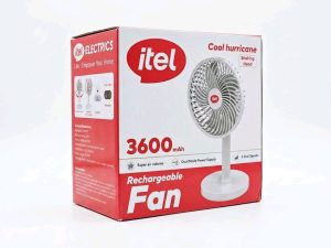 itel Cool Hurricane Rechargeable Fan (3600mAh)