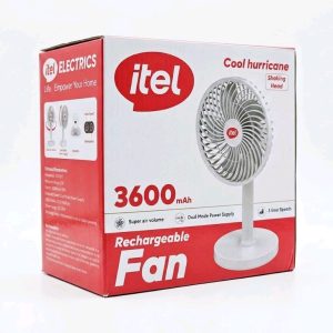 itel Cool Hurricane Rechargeable Fan (3600mAh)