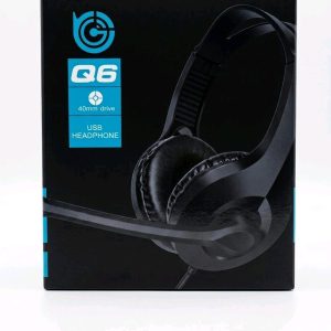 Q6 USB Headphone with Microphone (40mm Drive)