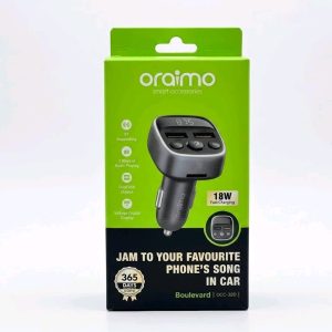 Oraimo Boulevard OCC-32D Wireless FM Transmitter Car Charger (18W)