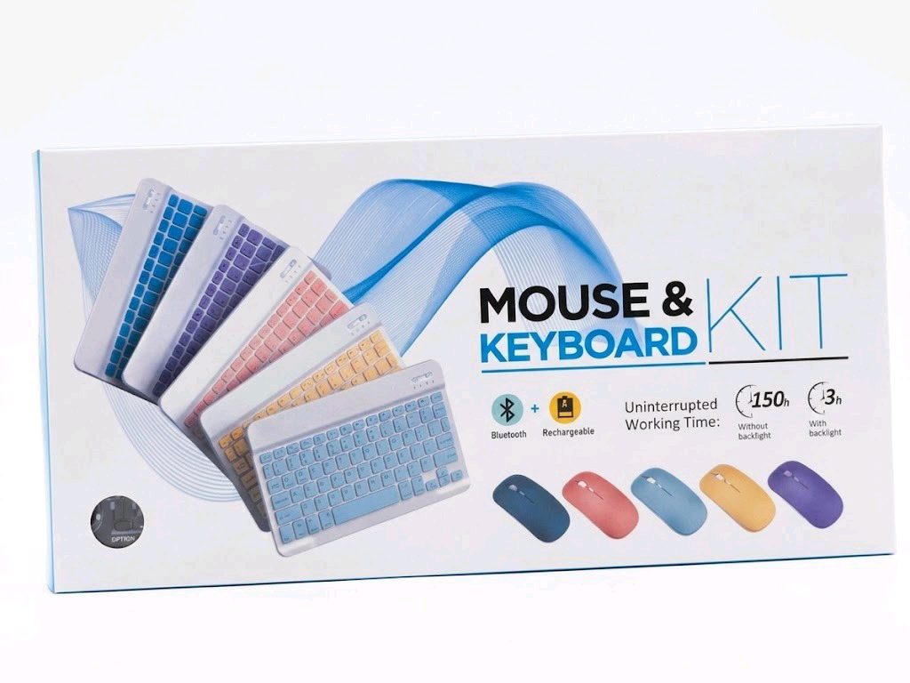 Wireless Bluetooth Rechargeable Mouse & Keyboard Kit