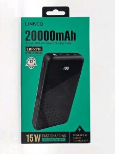 LINKCO LKP-21F 20000mAh 15W Fast Charging Power Bank