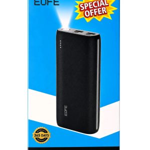 EOFE 20000mAh Power Bank with Dual Input & LED Torch