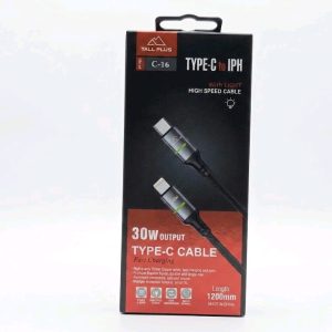 TALL PLUS C-16 30W Type-C to iPhone Fast Charging & Data Cable