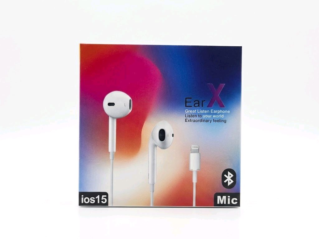EarX iOS15 Bluetooth Lightning Wired Earphones