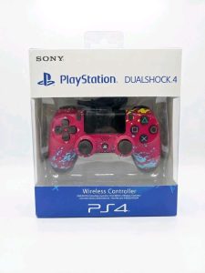 Sony PlayStation 4 DualShock 4 Wireless Controller (Red Splatter / Berry Blue Special Edition)