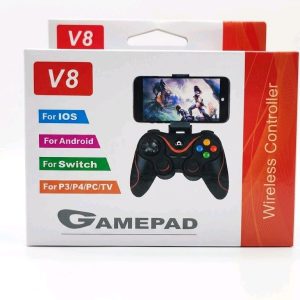 V8 Wireless Gamepad Controller with Phone Holder