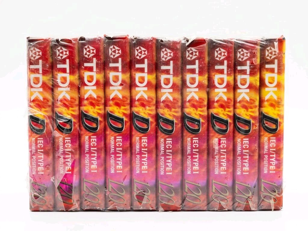 TDK D120 IEC I / Type I Normal Position Audio Cassette Tapes (10-Pack Bundle)