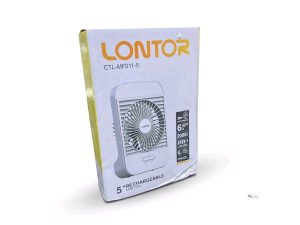 LONTOR CTL-MF011-5 Rechargeable 5-Inch Mini Fan