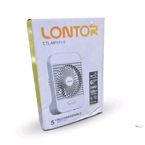 LONTOR CTL-MF011-5 Rechargeable 5-Inch Mini Fan