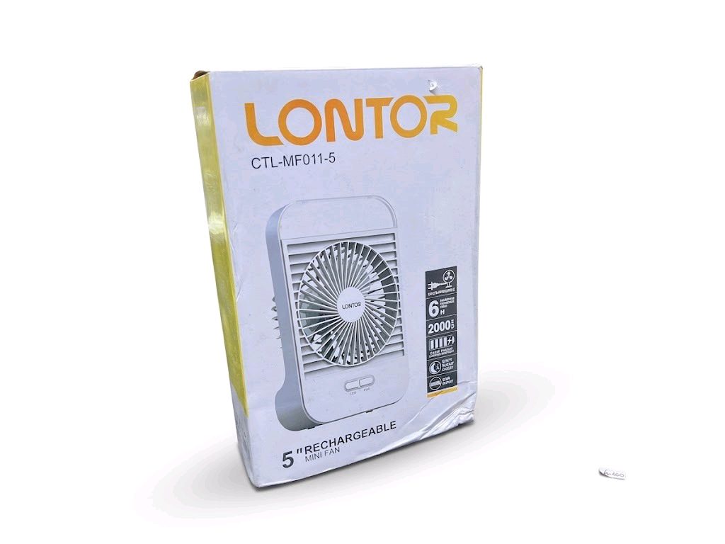 LONTOR CTL-MF011-5 Rechargeable 5-Inch Mini Fan