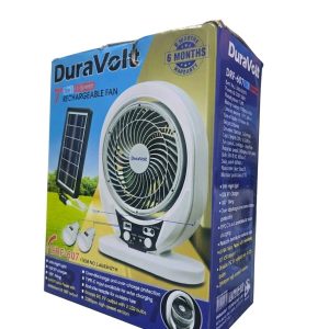 DuraVolt 7" 3-in-1 High-Speed Rechargeable Fan (Model: DRF-607 / Item No: LA033H21H)