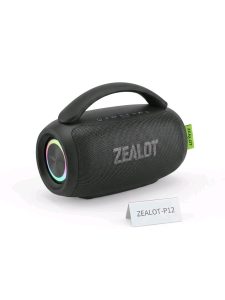 Zealot P12 Portable Bluetooth Boombox Speaker, 60W, RGB Light