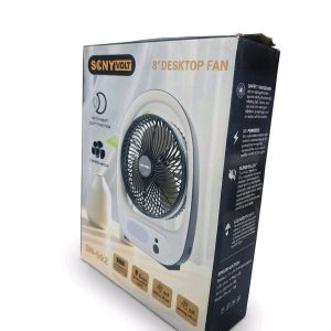 Sonyvolt 8" Desktop Rechargeable Fan (Model: SN-992)