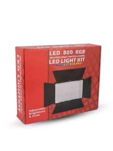 LED 800 RGB Varicolor Professional Photo & Video LED Light Kit