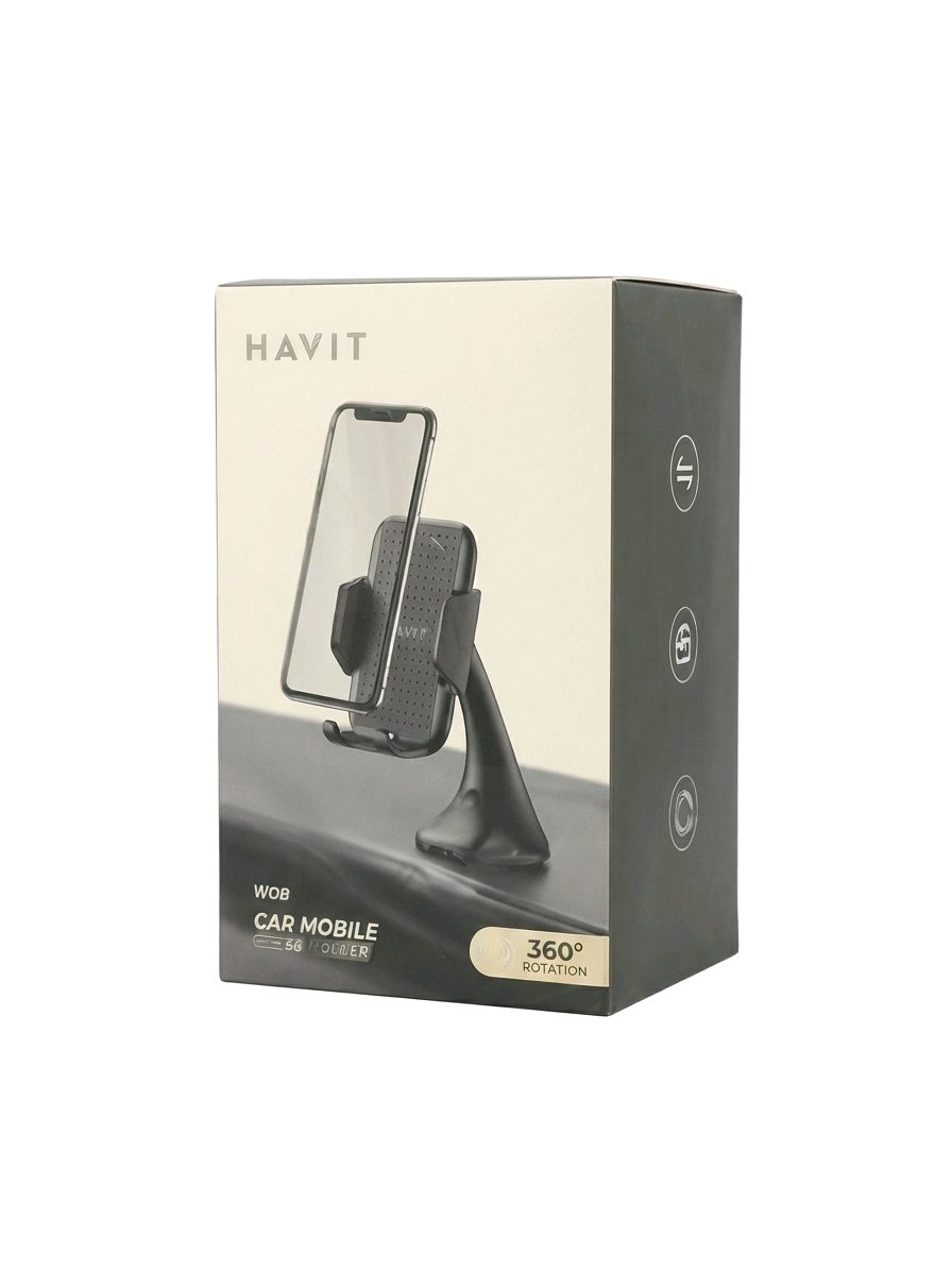 Havit H717 360° Rotation Car Mobile Phone Holder.SOPORTE PARA AUTO HOLD 6Ruidos Gamers