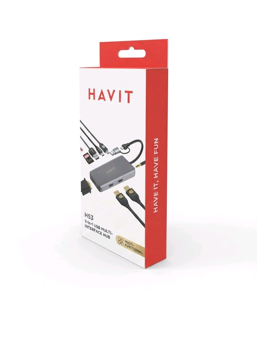 Havit H53 5-in-1 USB Multi-Interface Hub