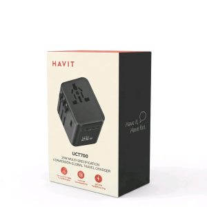 Havit UCT700 25W Multi-Specification Conversion Global Travel Charger