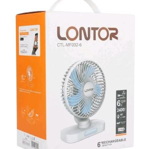 Lontor CTL-MF032-6 6 Inch Rechargeable Mini Fan